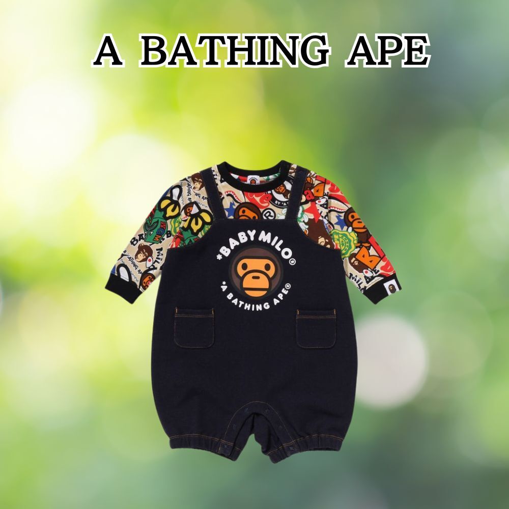 A BATHING APE☆サロペット ロンパース (A BATHING APE/ベビー