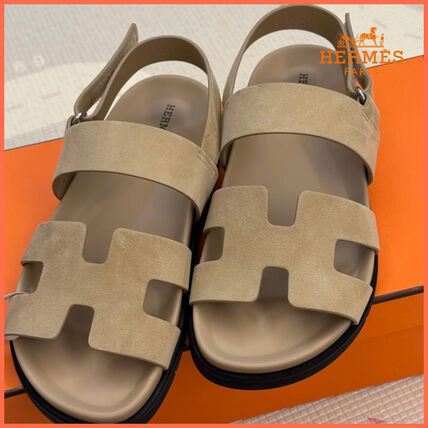 バイカラー HERMES(エルメス) サンダル・ミュール(レディース