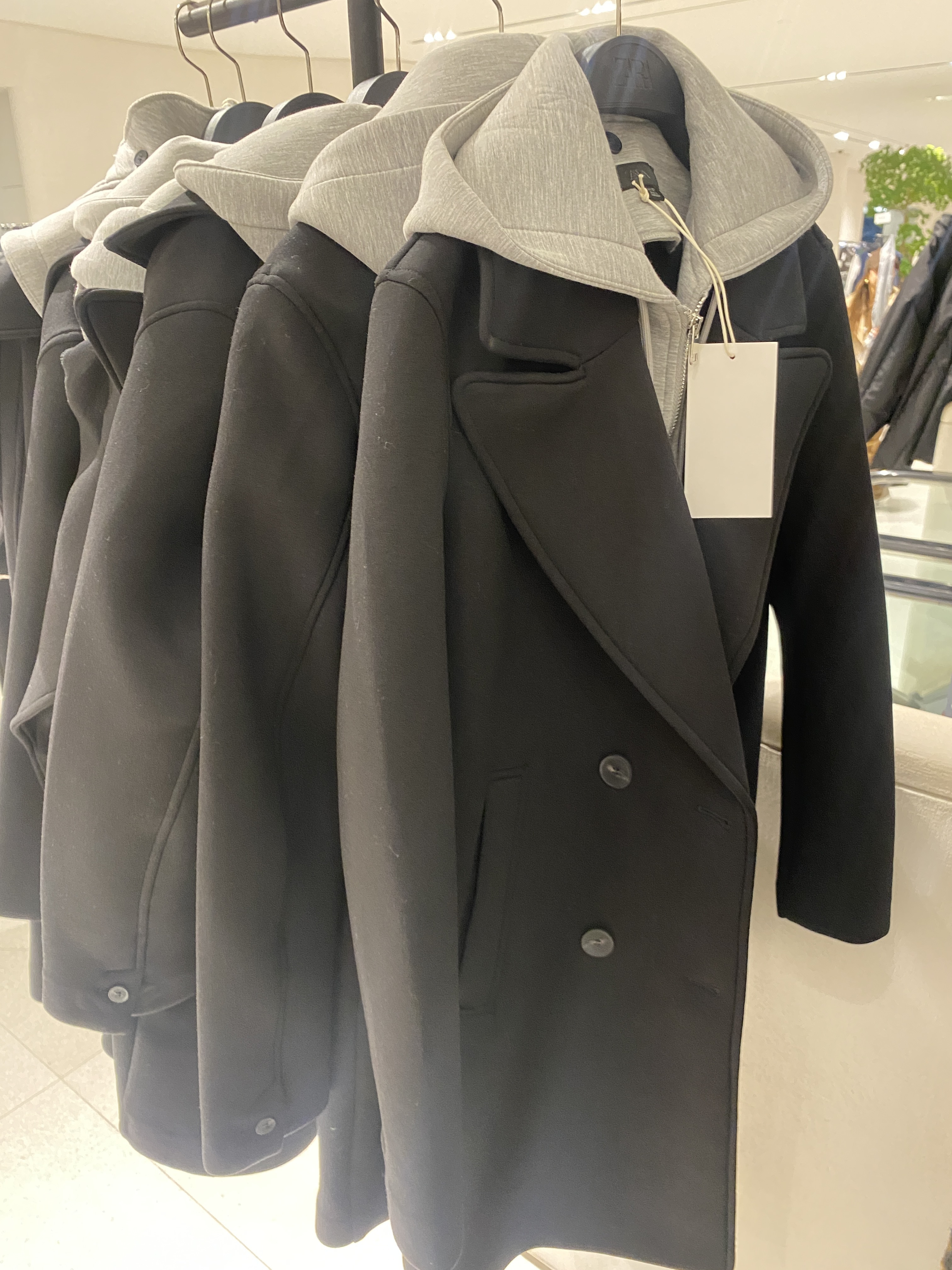 ZARA】コンビフードコート (ZARA/コート) 121820729【BUYMA】