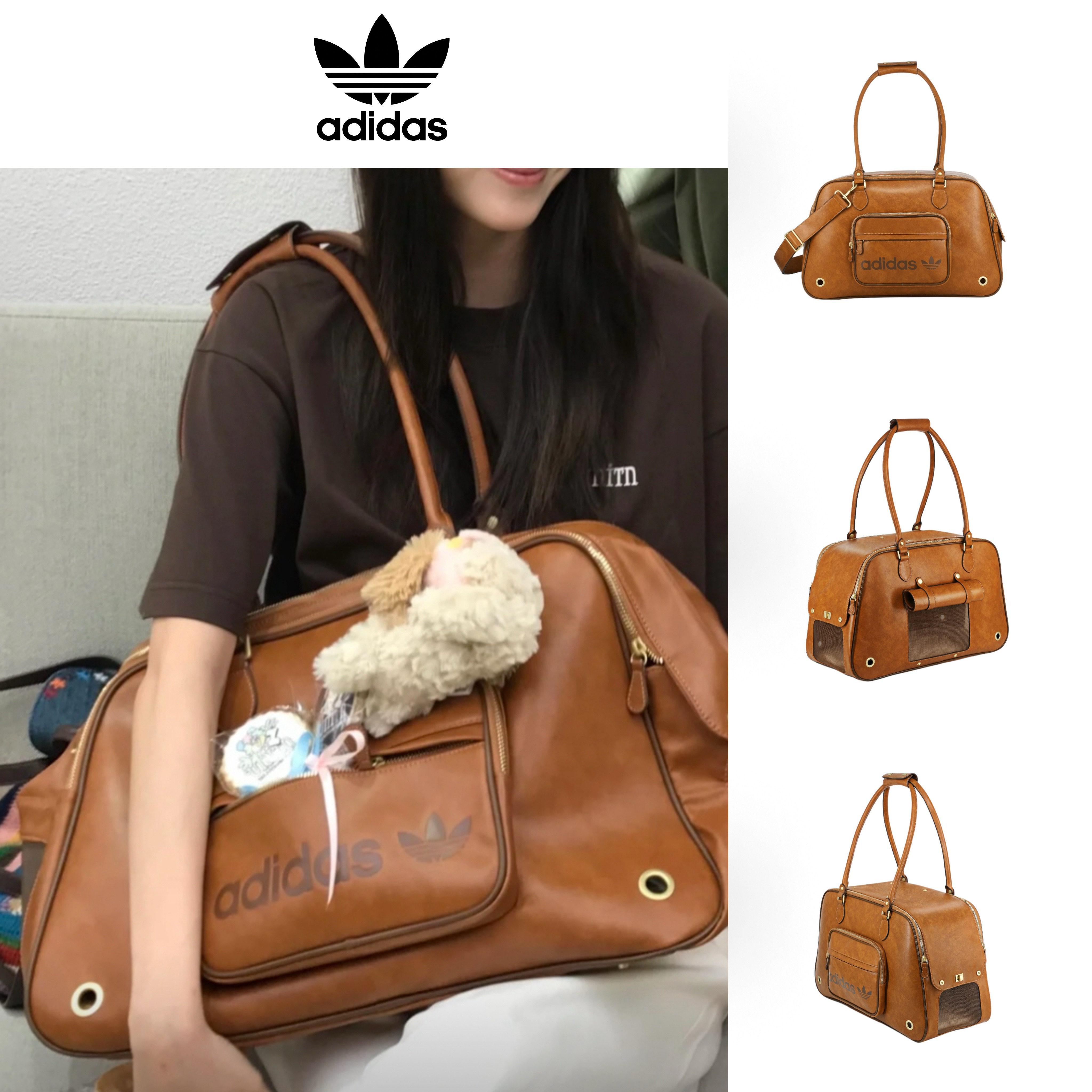 ☆Adidas☆Original ペットキャリーショルダーバッグ khaki (adidas