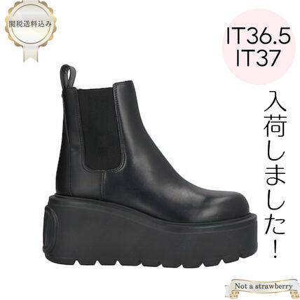 ヴァレンティノ ショートブーツ ブラック 厚底 プラットフォーム 37