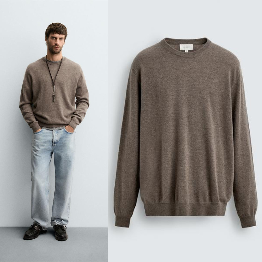 ZARA］カシミヤ100%セーター (ZARA/ニット・セーター) 0077/308/800