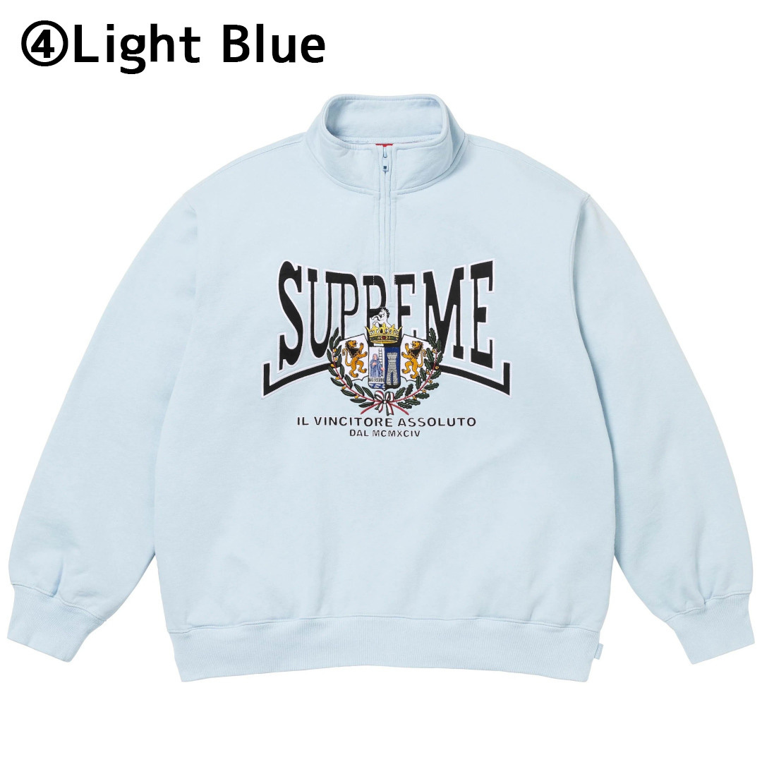 Supreme☆Crest クレスト アップリケ ハーフジップ プルオーバー