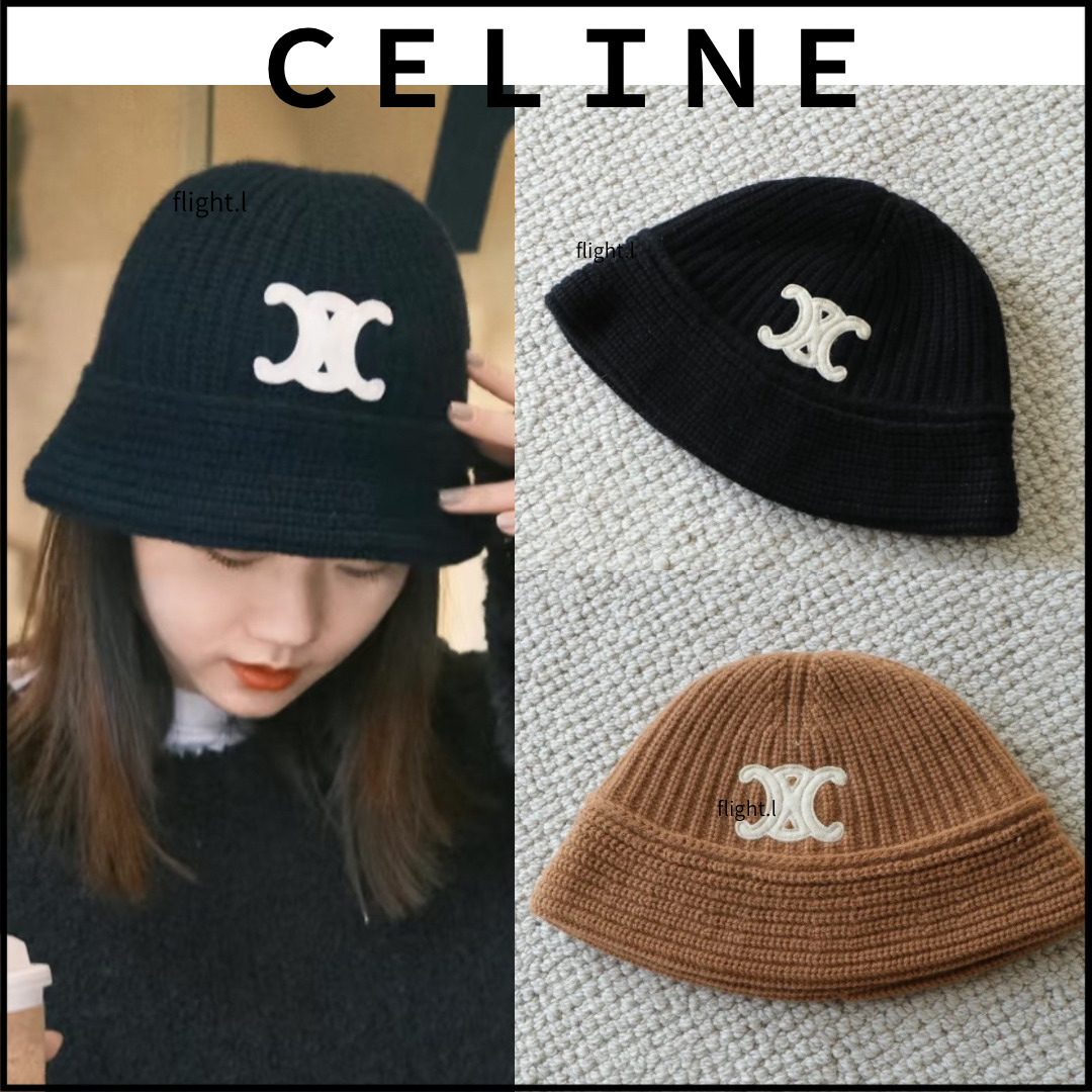 カシミア100％♡バケットハット セリーヌ (CELINE/ハット) 2A80T384D