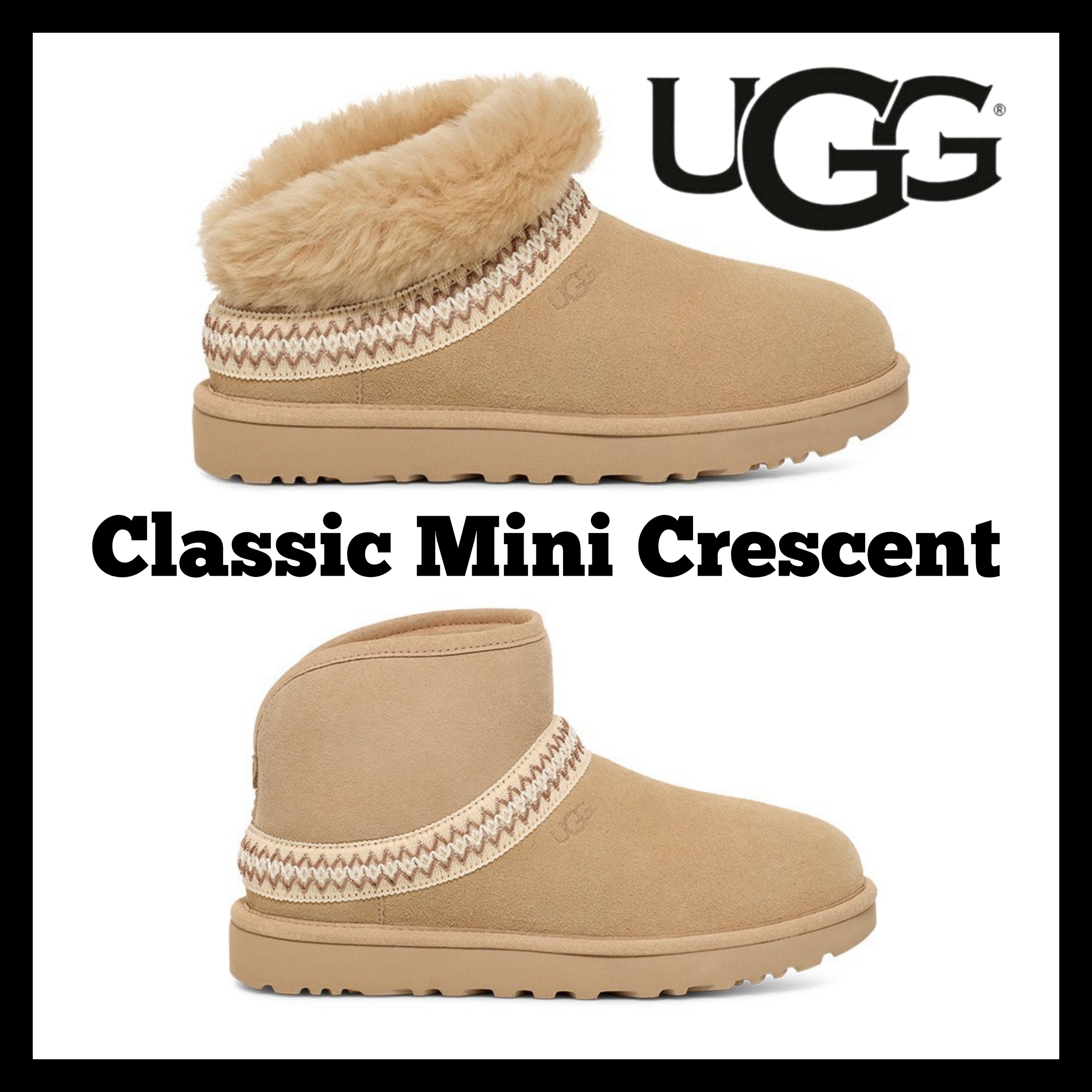UGG】Classic Mini Crescent 送料間税込 (UGG/ショートブーツ