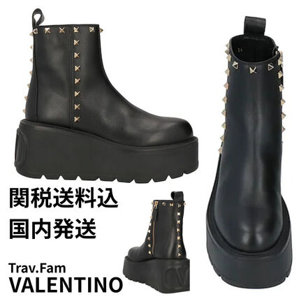 スタッズ VALENTINO(ヴァレンティノ) ブーツ(レディース) - ブランド