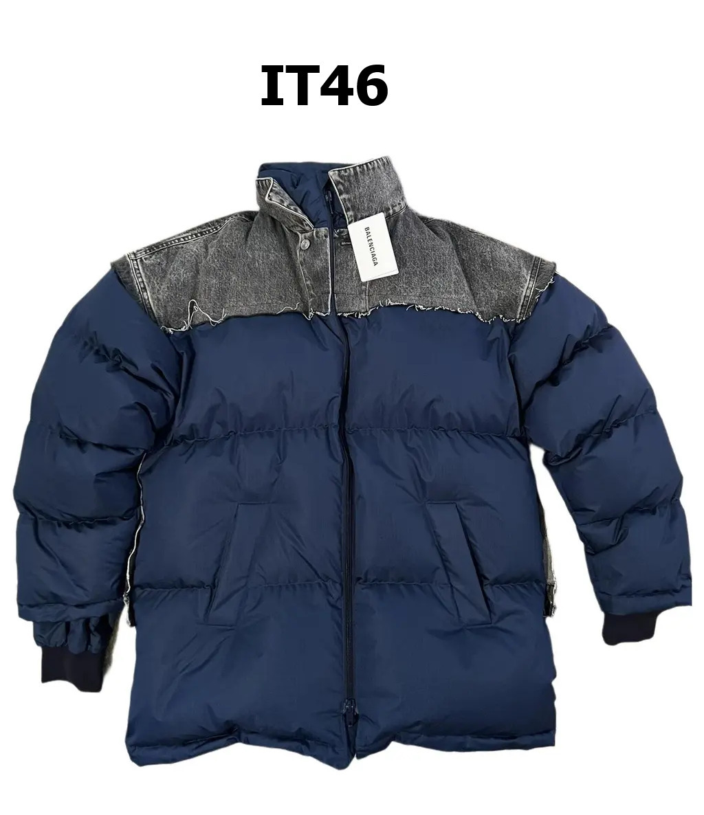 BALENCIAGA ネイビー ダッフルコート（46）※右下トグルボタン破損有