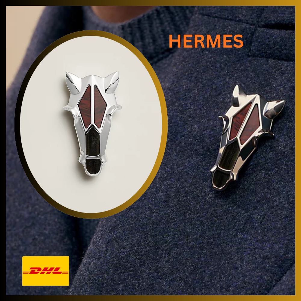 直営店買付】エルメス ブローチ 馬モチーフ ☆ユニセックス (HERMES