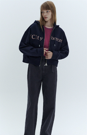 NCT ドヨン着用☆Citybreeze Mute Logo Hooded Zip-Up_3COLORS