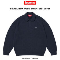 SUPREME】Small Box Polo Sweater Navy - 25FW (Supreme/ニット