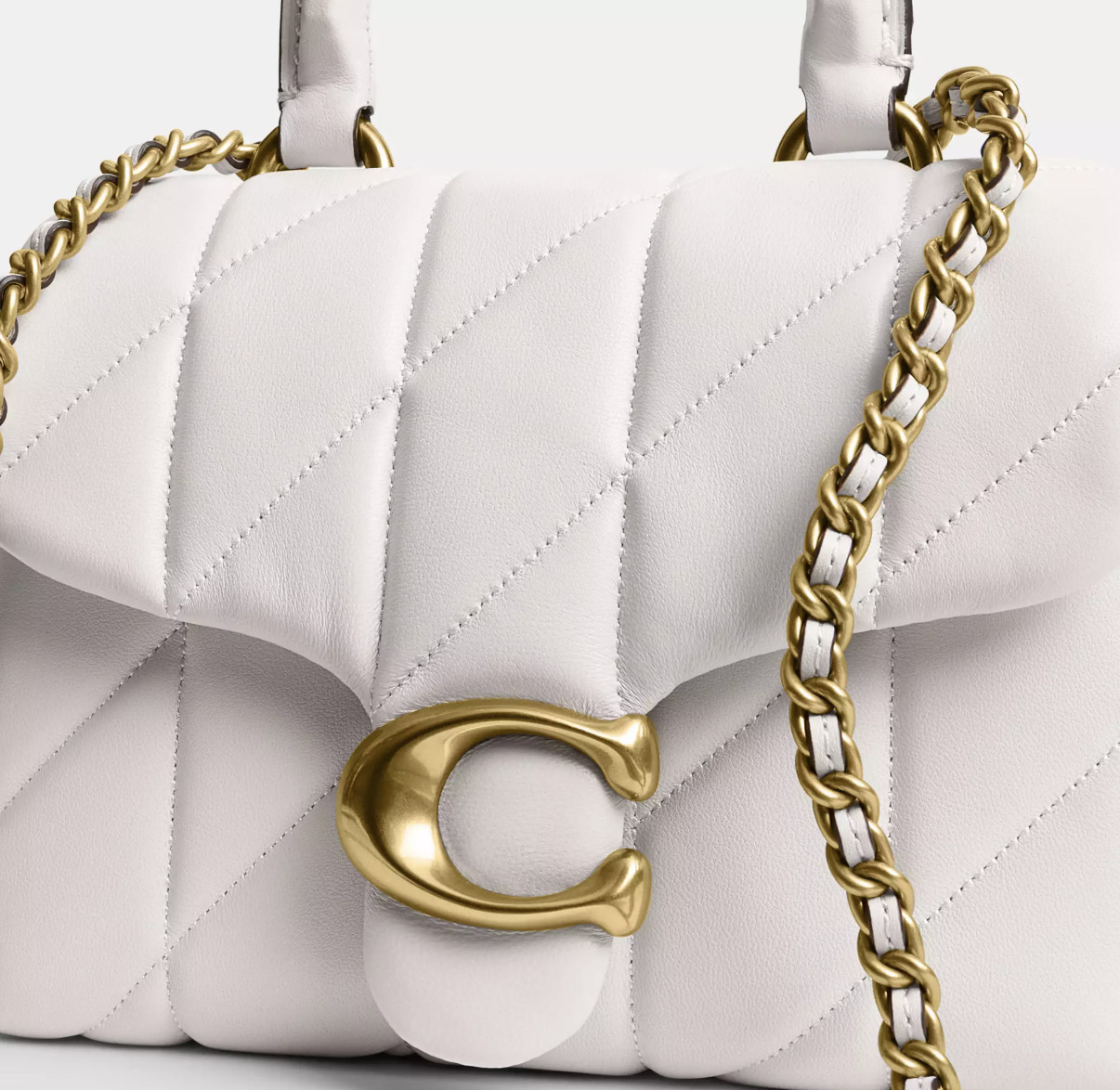 ☆すぐ届く☆タビー トップ ハンドル バッグ・キルティング (Coach