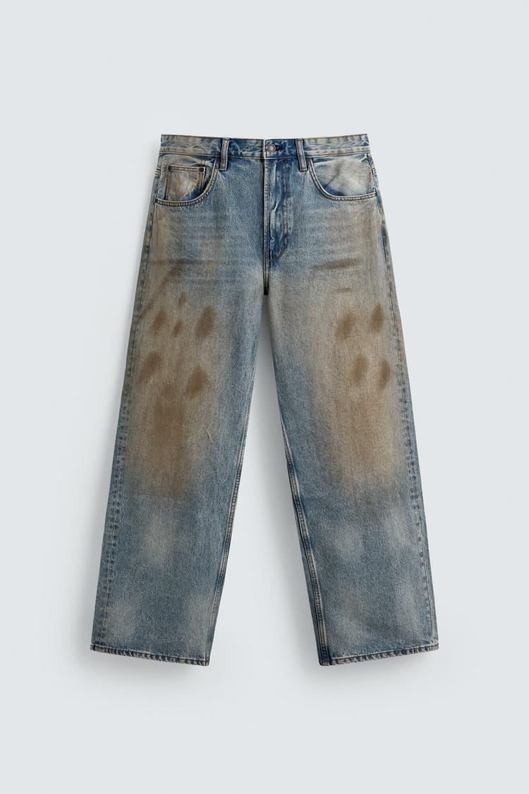 ZARA】ヴィンテージ加工 バギーフィットジーンズ 9794/381/406 (ZARA