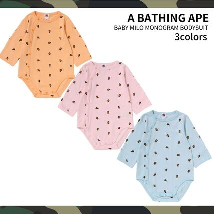 ♡A BATHING APE ロンパース2枚セット♡ A BATHING APEロンパース2点セット