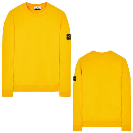 イエロー（黄色）系 S STONE ISLAND(ストーンアイランド) スウェット