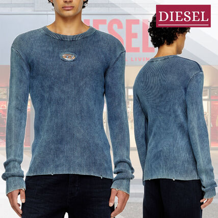 ブルー（青）系 DIESEL(ディーゼル) ニット・セーター(メンズ