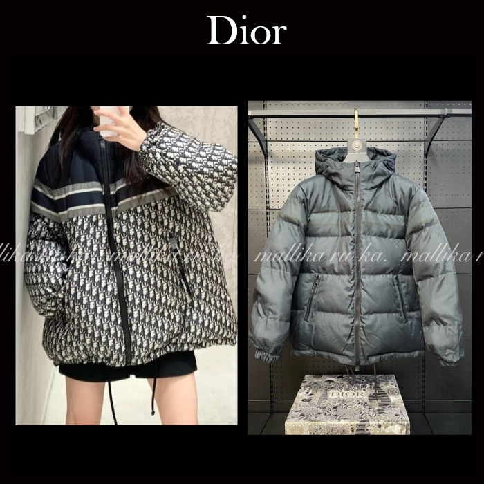 国内発☆【Dior】リバーシブル クロップド ダウンジャケット (Dior