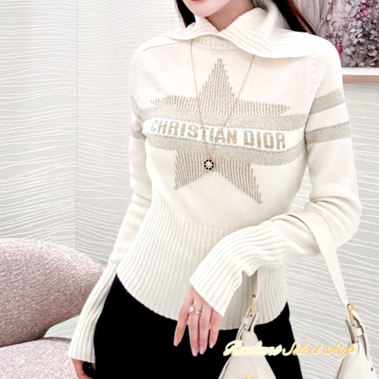 人気のスター☆】Dior Alps モックネックセーター ニット (Dior/ニット