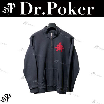 ハーフジップ HALF CHROME HEARTS(クロムハーツ) スウェット