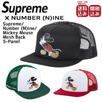 Supreme x NUMBER (N)INE】Mickey Mouse Mesh Back 5-Panel (Supreme