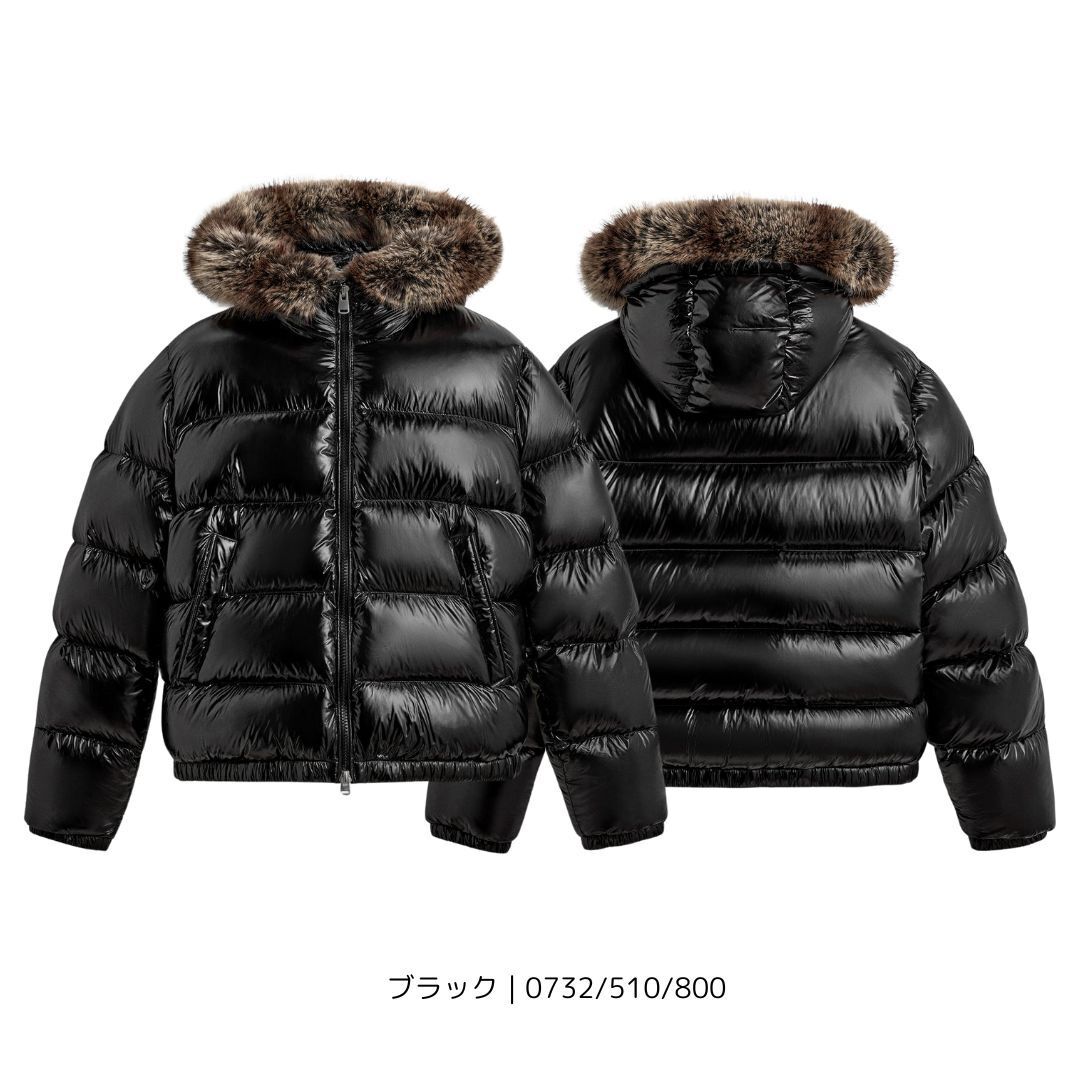 ZARA】100% フェザーフード付きパフジャケット (ZARA/ダウンジャケット