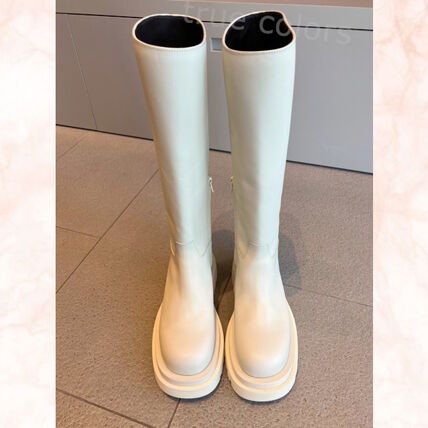 ホワイト（白）系 24cm BOTTEGA VENETA(ボッテガヴェネタ) ブーツ