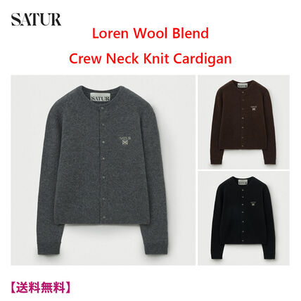 韓国ファッション ブラウン（茶色）系 SATUR(セター) カーディガン