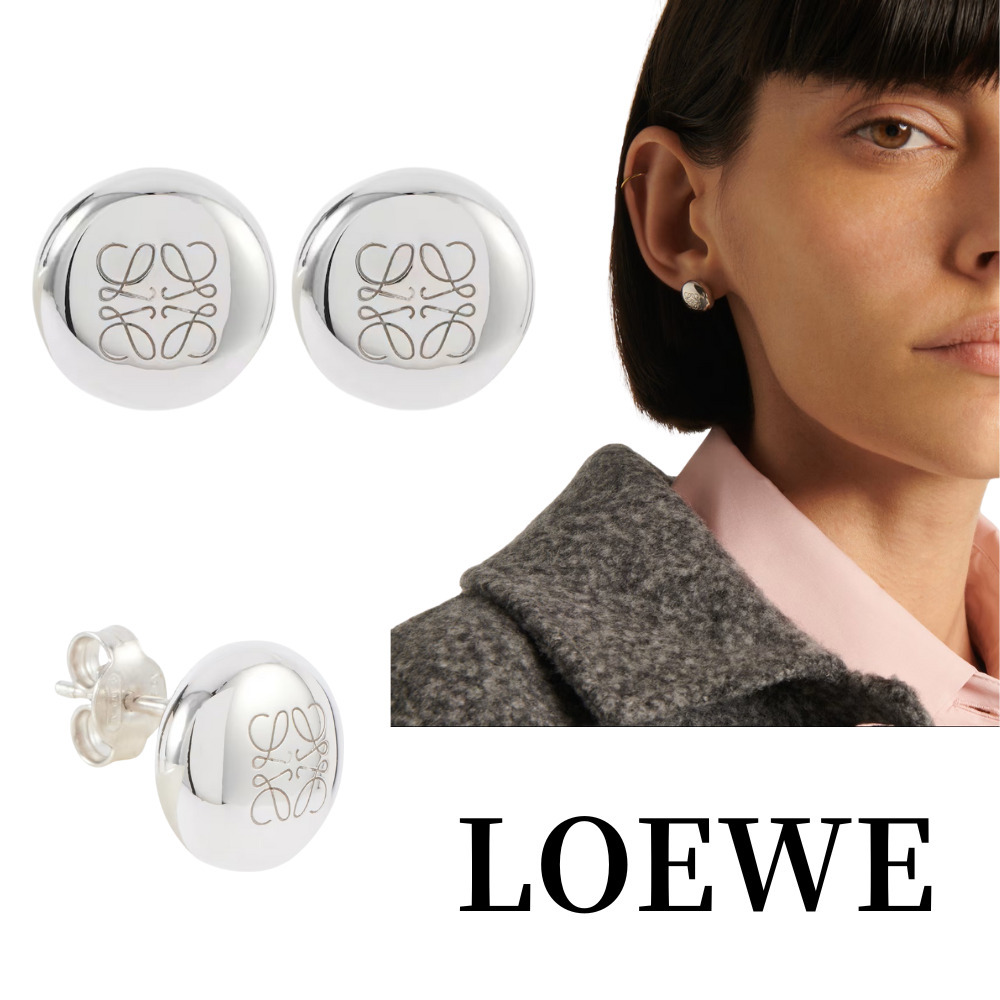 直営店買付】LOEWE アナグラム ペブル スタッドピアス (LOEWE/ピアス