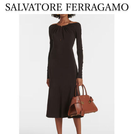 ブラウン（茶色）系 FERRAGAMO(フェラガモ) ワンピース