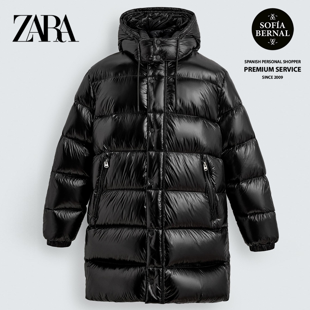 ZARA ロング丈100%フェザーダウンジャケット (ZARA/ダウンジャケット