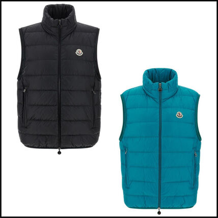 グリーン（緑）系 L MONCLER(モンクレール) ダウンベスト(メンズ