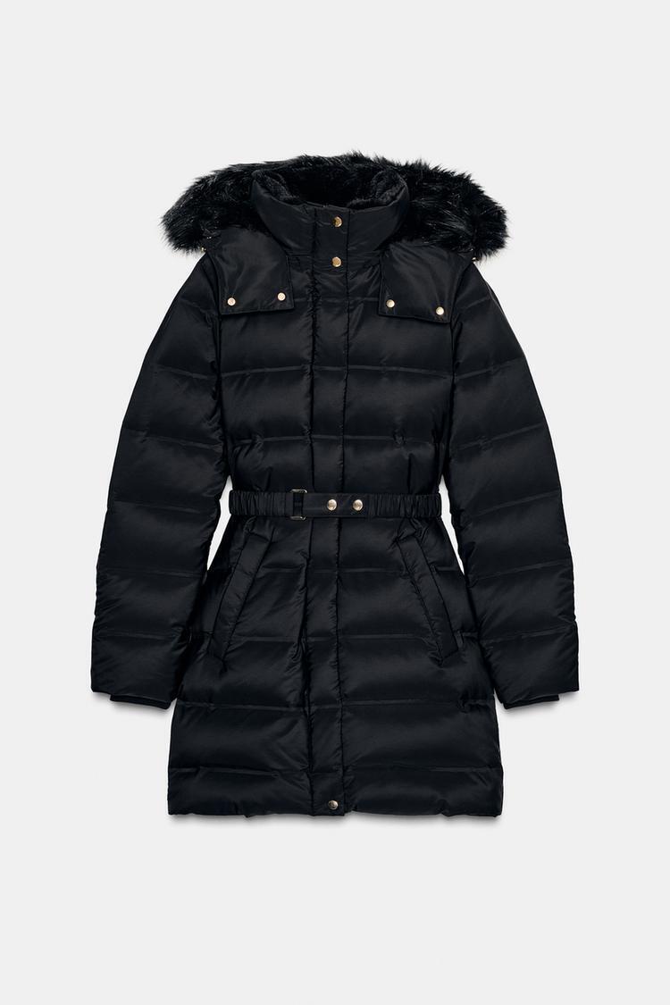 ZARA】撥水防風フード付きダウンジャケット 8073/232/800 (ZARA/ダウン