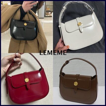 韓国ファッション ホワイト（白）系 LEMEME(ルメメ) ショルダーバッグ