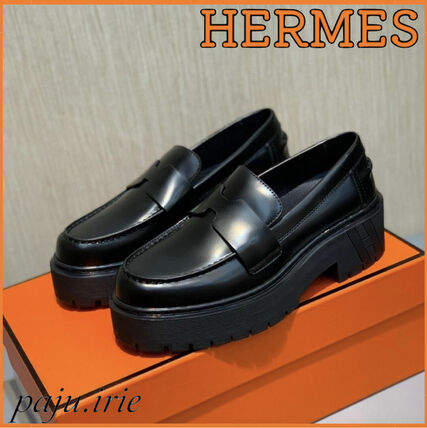 厚底 HERMES(エルメス) ローファー・オックスフォード(レディース