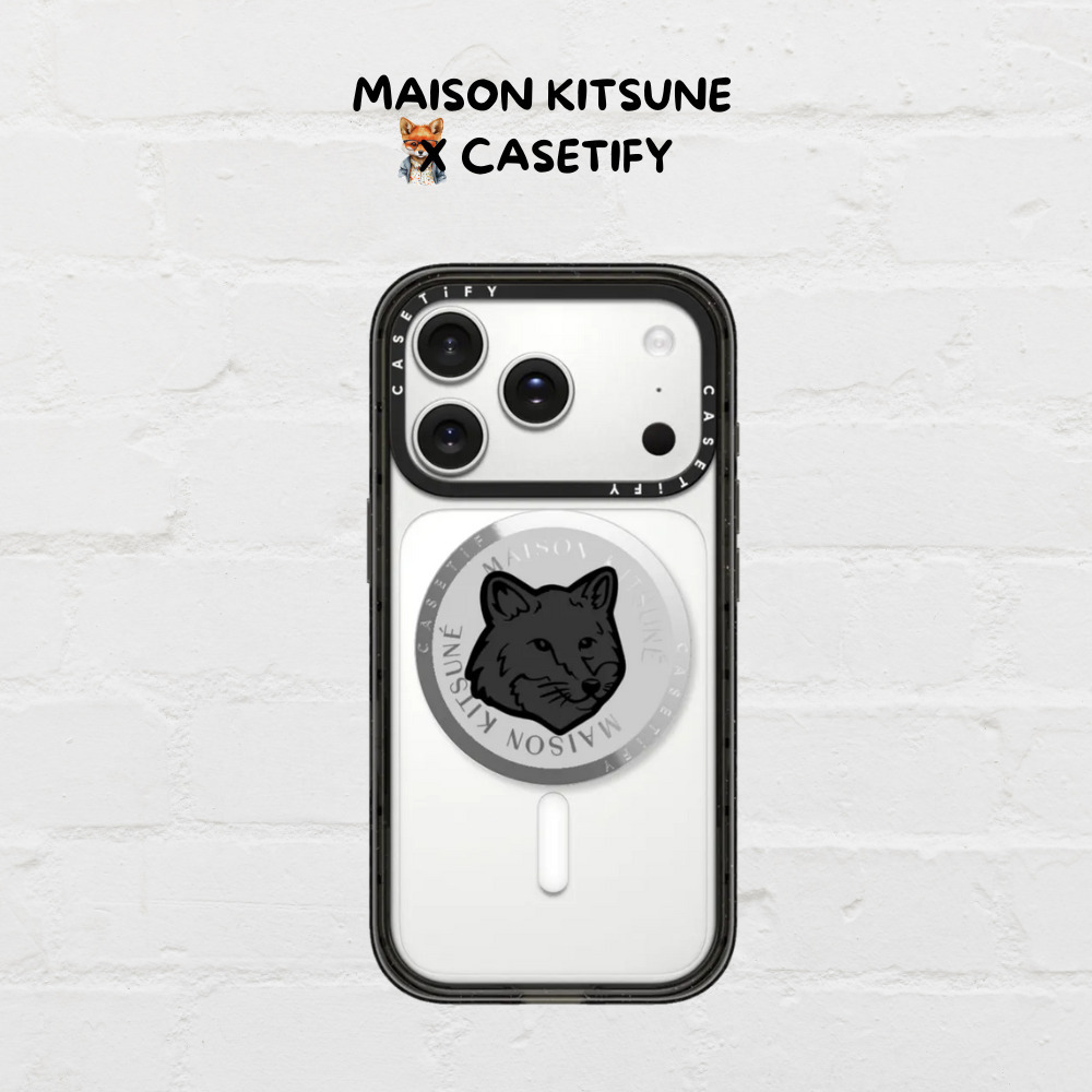 Maison Kitsune Classic Fox Logo Black Snappy Grip Stand (MAISON