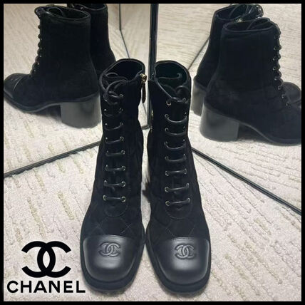 キルティング 26.5cm CHANEL(シャネル) ブーツ(レディース) - ブランド