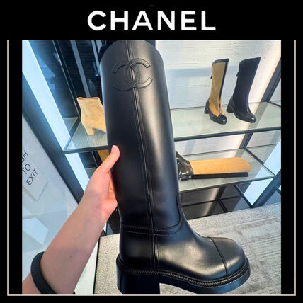 sm 23.5cm CHANEL(シャネル) ロングブーツ(レディース) - ブランド通販