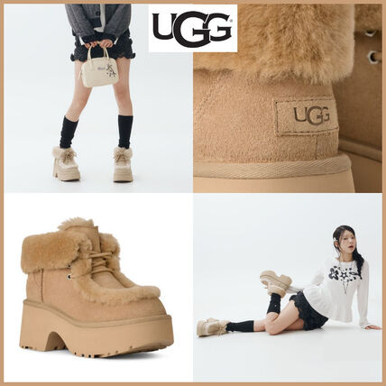 スニーカー 厚底 ベージュ系 UGG(アグ) ブーツ(レディース) - ブランド