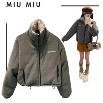 MIU MIU○防寒◎ オーバーサイズ フリースダウンジャケット (MiuMiu