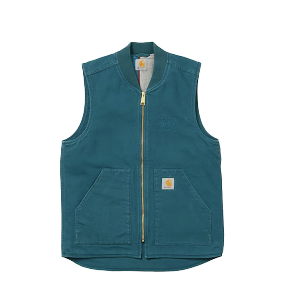 希少コラボ】ステューシー × Carhartt Work Vest ベスト (STUSSY