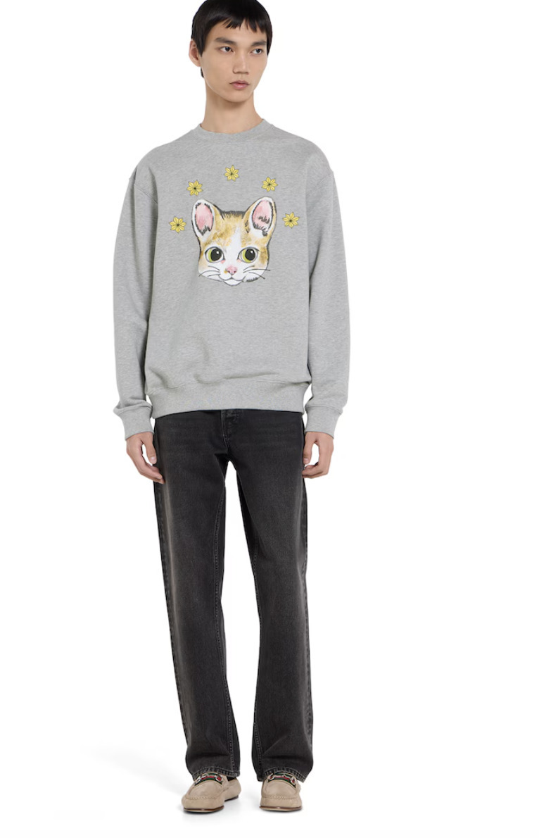 数量限定！GUCCI (グッチ) ヒグチユウコ スウェットシャツ 猫 (GUCCI