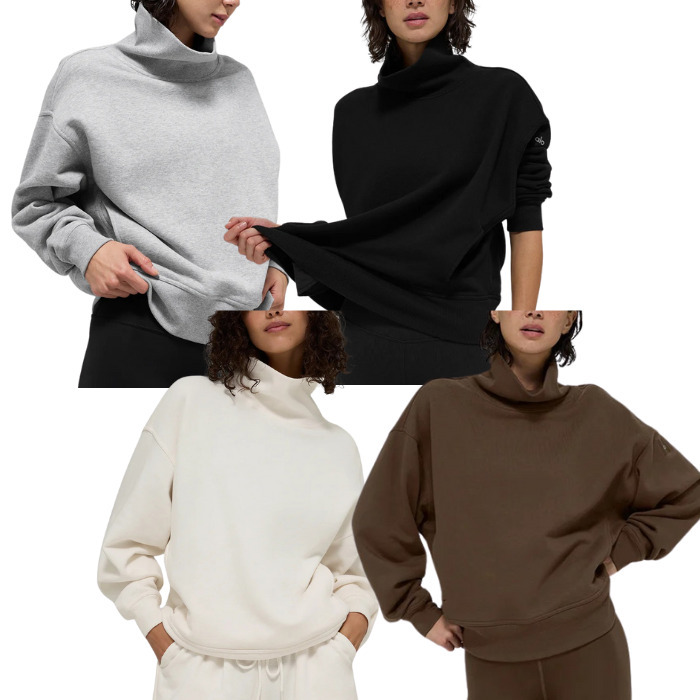 関税負担なし◇ALO Yoga◇ヘイジー モックネック プルオーバー (ALO