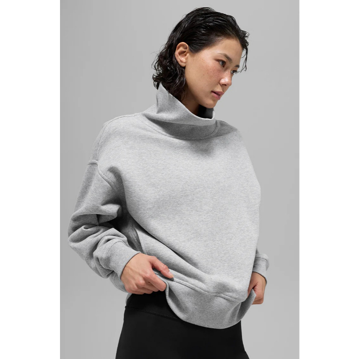 関税負担なし◇ALO Yoga◇ヘイジー モックネック プルオーバー (ALO