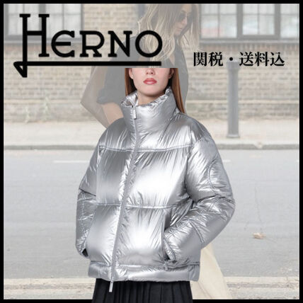 シルバー（銀色）系 HERNO(ヘルノ) ダウンジャケット・コート