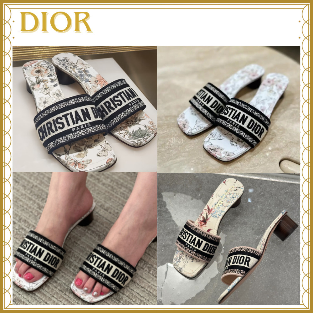 Dior ロゴ入り高ヒールミュール Dior ロゴ入り高ヒールミュール