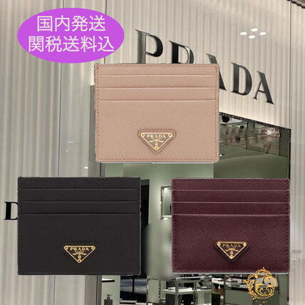 ベージュ系 PRADA(プラダ) カードケース・名刺入れ(メンズ) - 海外通販