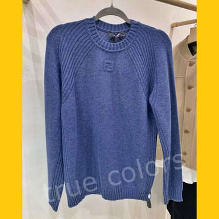 ネイビー（紺）系 M FENDI(フェンディ) ニット・セーター(メンズ