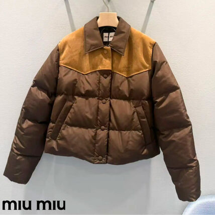 ブラウン（茶色）系 MiuMiu(ミュウミュウ) ダウンジャケット・コート