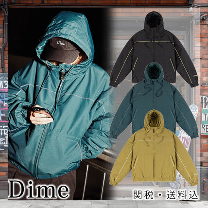 グリーン（緑）系 Dime(ダイム) フリースジャケット(メンズ