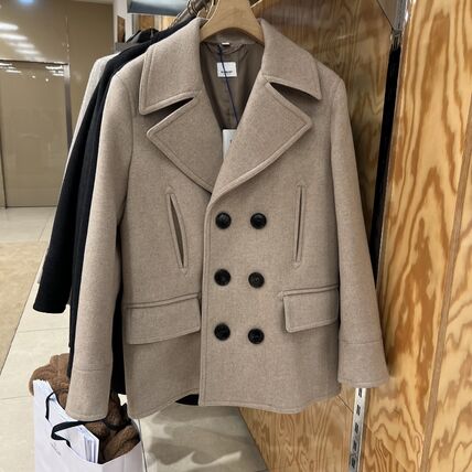 ベージュ系 Burberry(バーバリー) ピーコート(メンズ) - ブランド通販