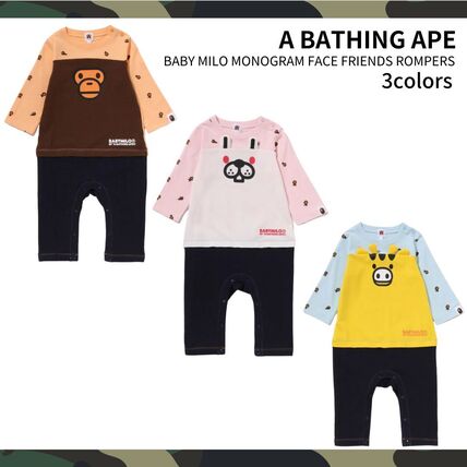 ♡A BATHING APE ロンパース2枚セット♡ A BATHING APEロンパース2点セット